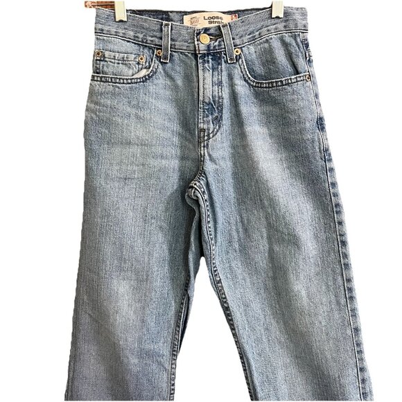 Levis 569 Loose Straight Denim Jeans 10 Reg Cotton 25x25 Meas 25x25 - Picture 2 of 14